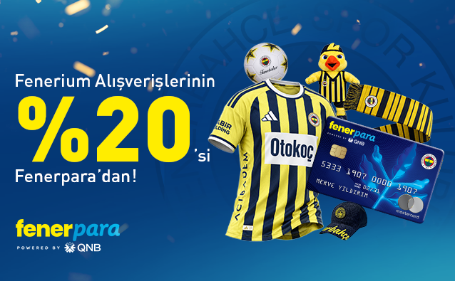Fenerpara Kredi Kartı ile Fenerium Harcamalarına %20 Nakit İade Fırsatı!
