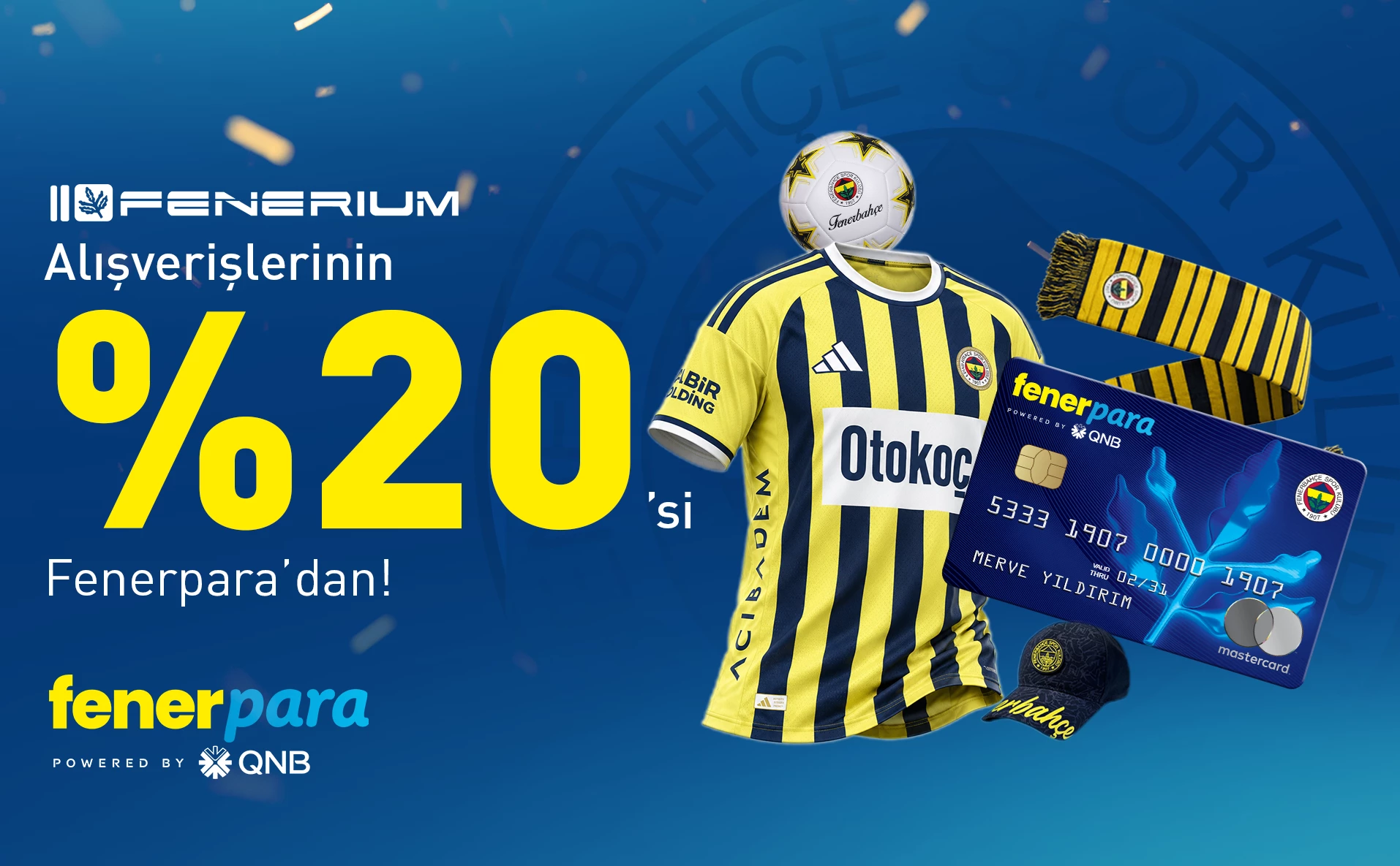 Fenerpara Kredi Kartı ile Fenerium Harcamalarına %20 Nakit İade Fırsatı!