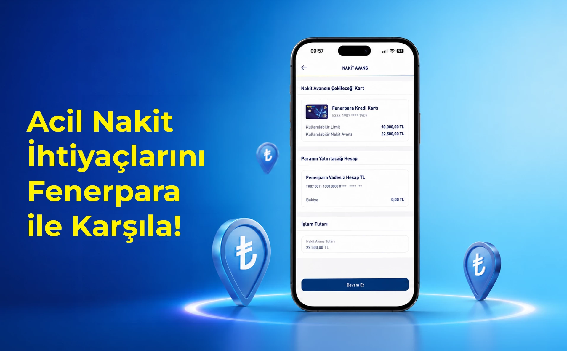 Taksitli nakit avans ile nakit ihtiyacına hızlı çözüm Fenerpara’da!